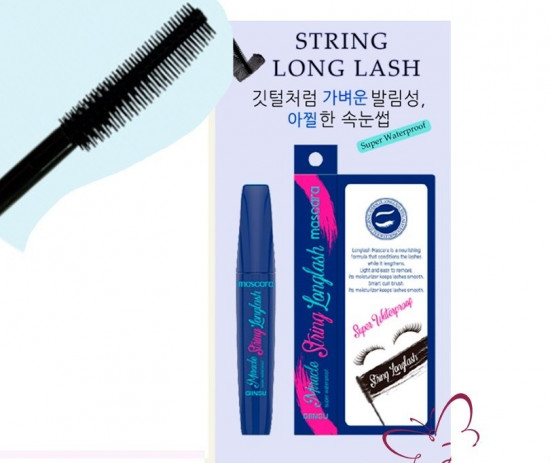 Тушь для ресниц удлиняющая «Miracle String Longnash Mascara», оттенок Черный