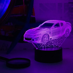 Ночник-светильник 3D детский светодиодный «Авто» - Фото 3