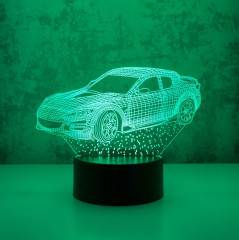 Ночник-светильник 3D детский светодиодный «Авто» - Фото 4