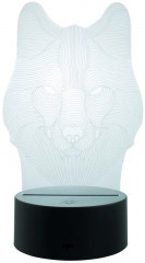 Ночник-светильник 3D светодиодный «Волк» - Фото 6