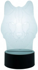 Ночник-светильник 3D светодиодный «Волк» - Фото 9