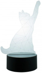Ночник-светильник 3D детский светодиодный «Кошка» - Фото 9
