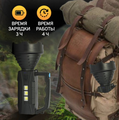 Фонарь ручной LHE 515-B1 Black - Фото 11