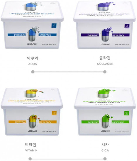 Набор масок для лица витаминных «Everyday Vitamin Mask Pack»