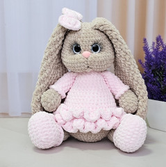 Игрушка «Зайка в розовом платье» - Фото 1