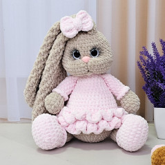 Игрушка «Зайка в розовом платье» - Фото 2