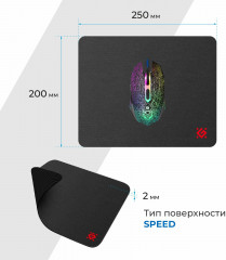 Коврик для мышки игровой Black One - Фото 6