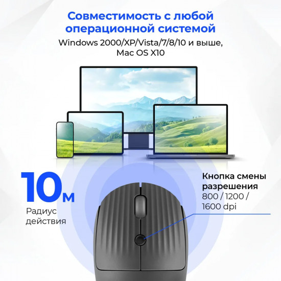 Мышь беспроводная Defender Ray MM-03