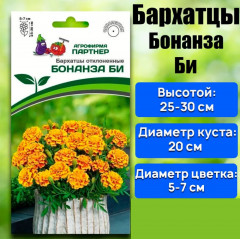 Бархатцы отклоненные «Бонанза Би» - Фото 2