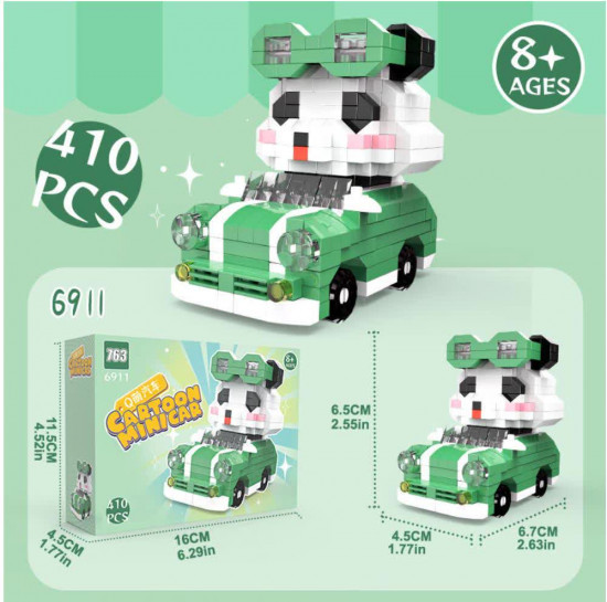 Конструктор из миниблоков «Crazy panda»