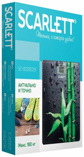 Весы напольные SC-BS33E051 Bamboo