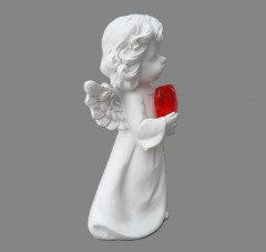 Статуэтка «Ангел белый с сердцем в руках» - Фото 3