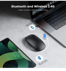 Мышь беспроводная бесшумная с подсветкой - Фото 7