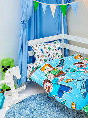 Комплект постельного белья «Подводный майнкрафт» - Фото 7
