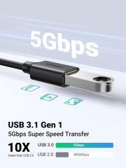 Кабель USB 3.1 Type C- USB Type A US154 - Фото 1
