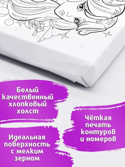 Картина по номерам «Единорожка»