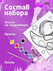 Картина по номерам «Космонавт» - Фото 5