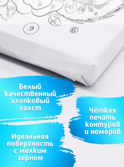 Картина по номерам «Девушка с веером»