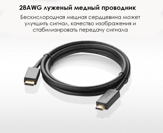 Кабель DisplayPort — HDMI Ugreen DP101