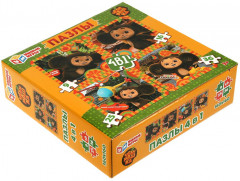 Набор пазлов 4 в 1 «Чебурашка» - Фото 3