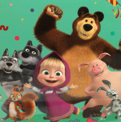 Пакет подарочный «Маша и Медведь» - Фото 3