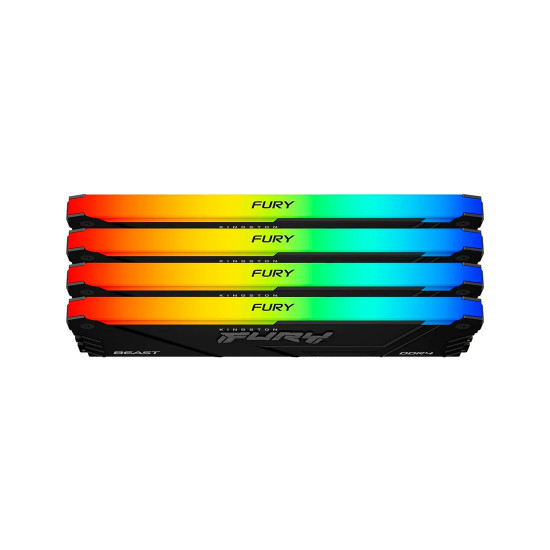 Комплект модулей памяти FURY Beast RGB KF436C18BB2AK4/128 DDR4 128GB (Kit 4x32GB) 3600MHz