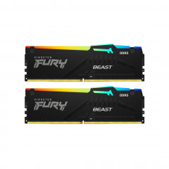 Комплект модулей памяти FURY Beast RGB KF556C40BBAK2-32 DDR5 32GB (Kit 2x16GB) 5600MHz - Фото 1