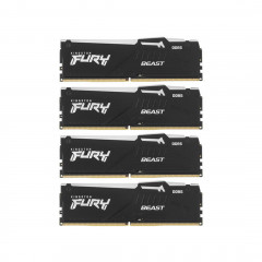 Комплект модулей памяти FURY Beast RGB XMP KF556C40BBAK4-128 DDR5 128GB (Kit 4x32GB) 5600MH - Фото 1