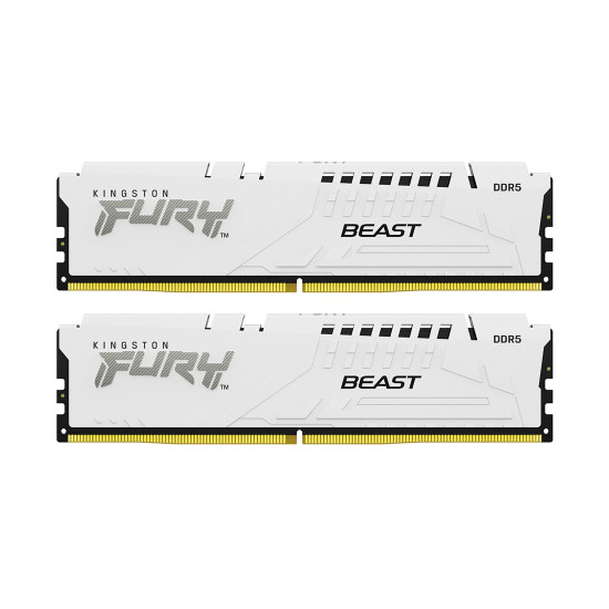 Комплект модулей памяти FURY Beast White EXPO KF552C36BWEK2-32 DDR5 32GB (Kit 2x16GB) 5200M