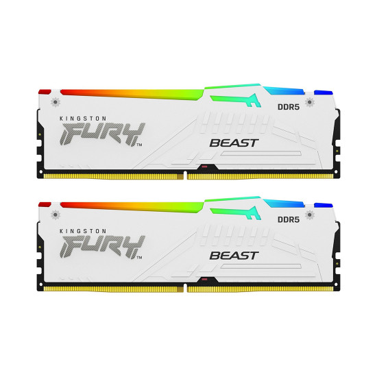 Комплект модулей памяти FURY Beast White RGB EXPO KF552C36BWEAK2-32 DDR5 32GB (Kit 2x16GB)