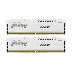 Комплект модулей памяти FURY Beast White XMP KF552C40BWK2-32 DDR5 32GB (Kit 2x16GB) 5200MHz - Фото 1