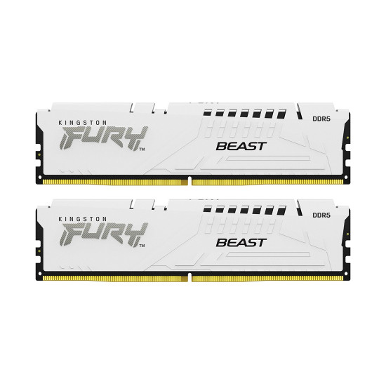Комплект модулей памяти FURY Beast White XMP KF552C40BWK2-32 DDR5 32GB (Kit 2x16GB) 5200MHz