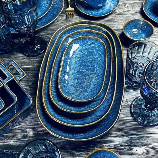 Блюдо овальное «Aquamarine»