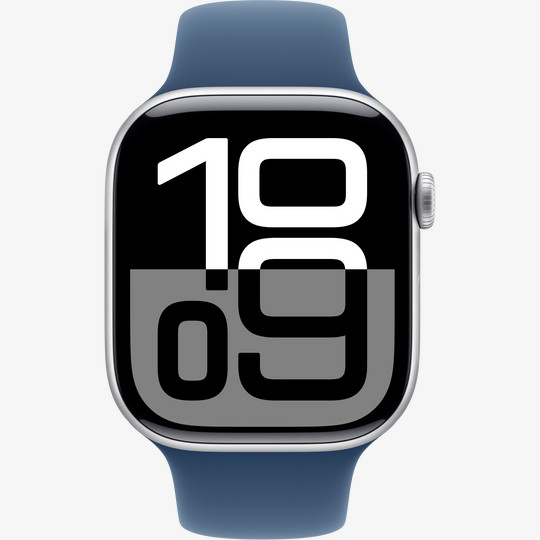 Смарт-часы Watch Series 10 GPS 46mm Silver Aluminium Case with Denim Sport Band - M/L