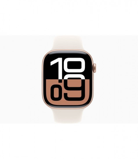 Смарт-часы Watch Series 10 GPS 46mm Rose Gold Aluminium Case with Light Blush Sport Band - S/M