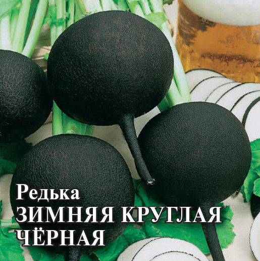 Семена редьки «Зимняя круглая чёрная»