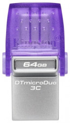 Флеш-накопитель USB DataTraveler MicroDuo 3C DTDUO3CG3 - Фото 1