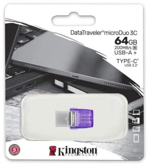 Флеш-накопитель USB DataTraveler MicroDuo 3C DTDUO3CG3