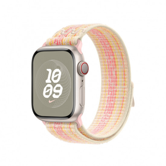 Ремешок для Apple Watch 40mm Starlight/Pink Nike Sport Loop