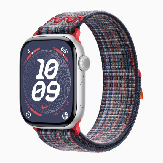 Ремешок для Apple Watch 46mm Blue/Red Nike Sport Loop