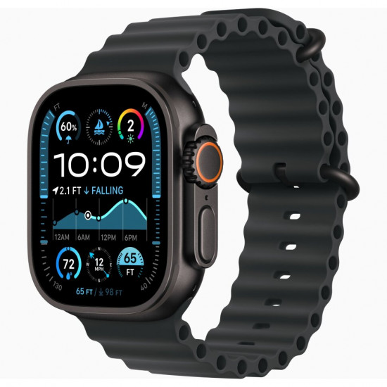 Ремешок для Apple Watch 49mm Black Ocean Band - Black Titanium Finish