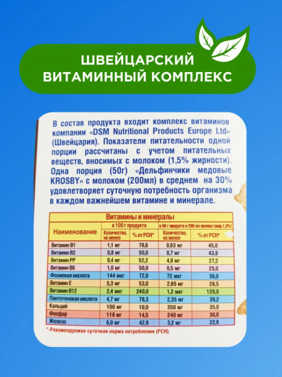 Завтраки готовые витаминизированные глазированные «Flippy. Медовые дельфинчики»