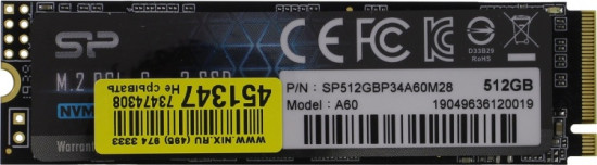 SSD накопитель A60 SPP34A60M28 