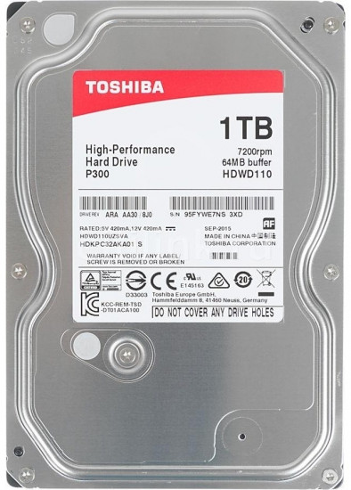 HDD накопитель P300 HDWD110UZSVA