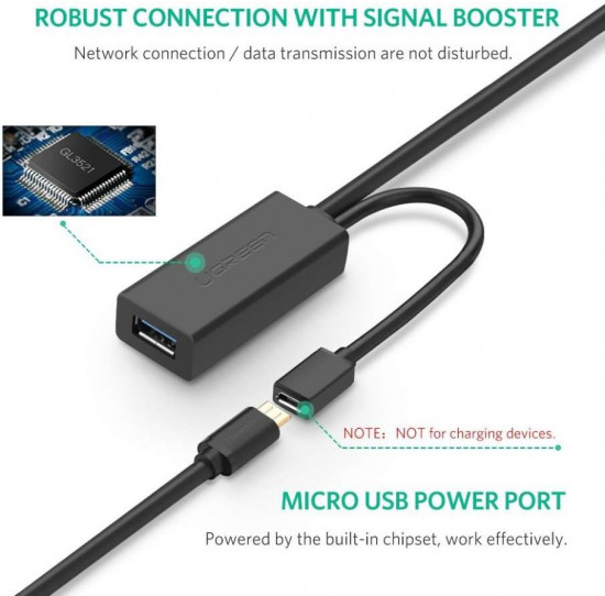 Удлинитель-кабель USB-USB 3.0 Ugreen US175