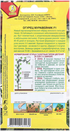 Семена огурцов «Муравейник F1»