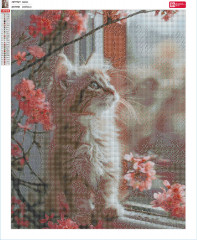 Мозаика алмазная «Котик у окошка» - Фото 3