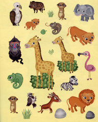Приключения в жаркой саванне. 50 наклеек - Фото 4