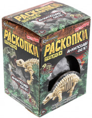 Набор игровой «Настоящие раскопки. Анкилозавр-скелет в яйце» - Фото 1