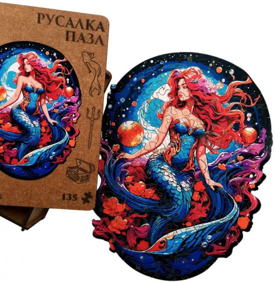 Пазл деревянный «Русалка»